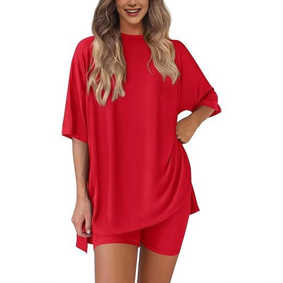 Cross-border Women's Apparel Wholesale 2-Piece Shorts Set /-Ready Factory-Direct Supply Women's