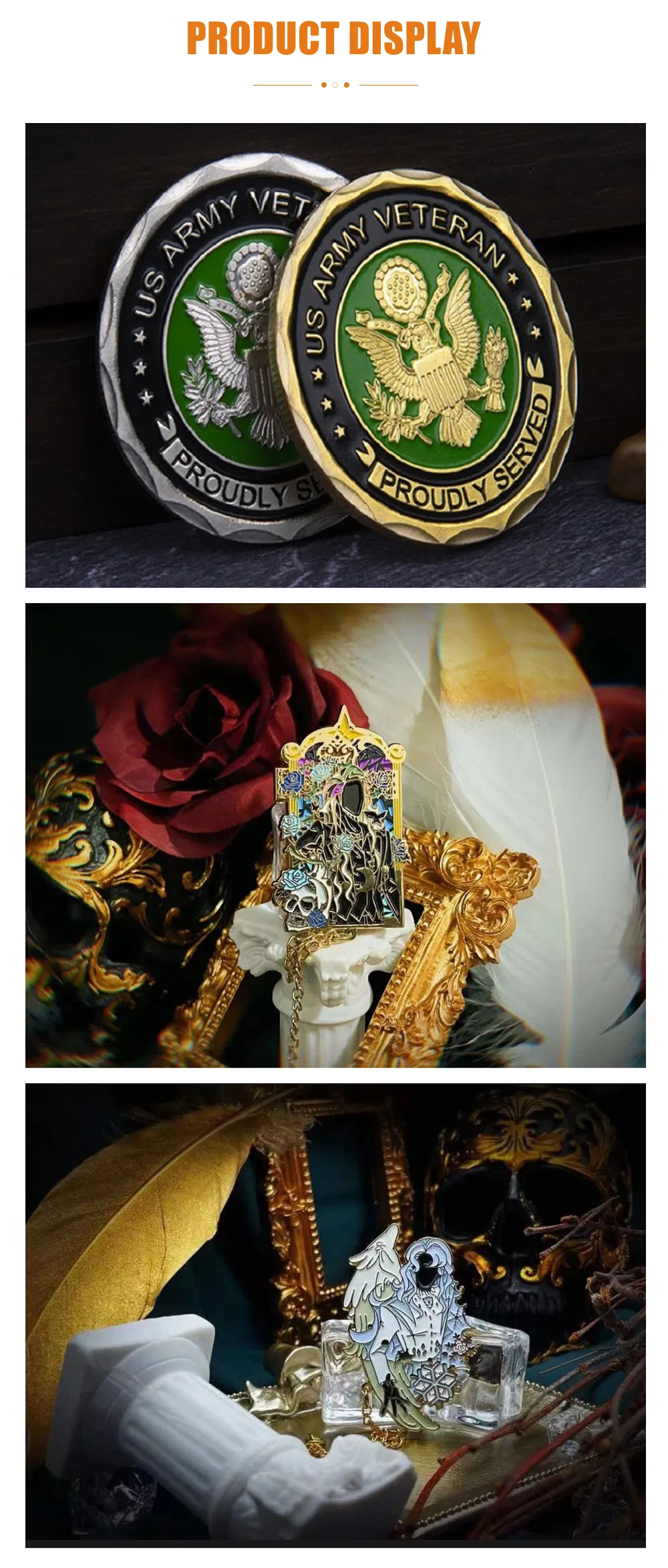 Fashionable Zinc Alloy Enamel Pin for Denim Caps and Apparel