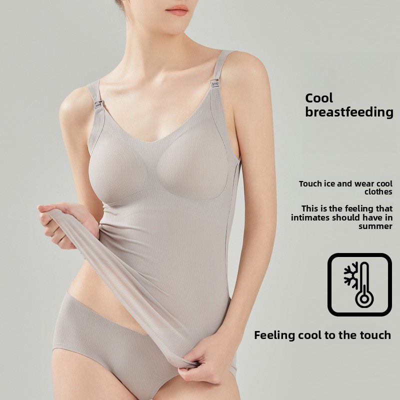 Spring Summer New Thin Style Wire Free Solid Maternity Underwear Everyday Nursing Bra Camisole Adjustable Straps Knitted 3/4 Cup