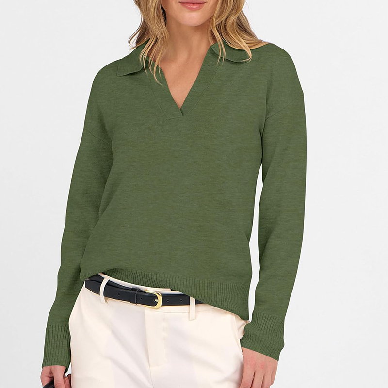 Sweater Factory Fashionable Women's Streetwear Pullover Knitwear with Elegant Design