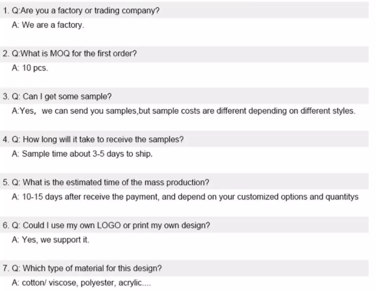 FAQ Info banner