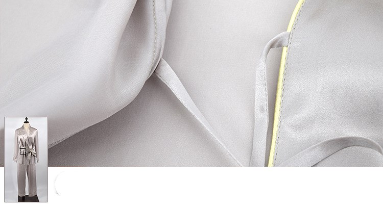 100% Silk Women Pajamas Detail 5