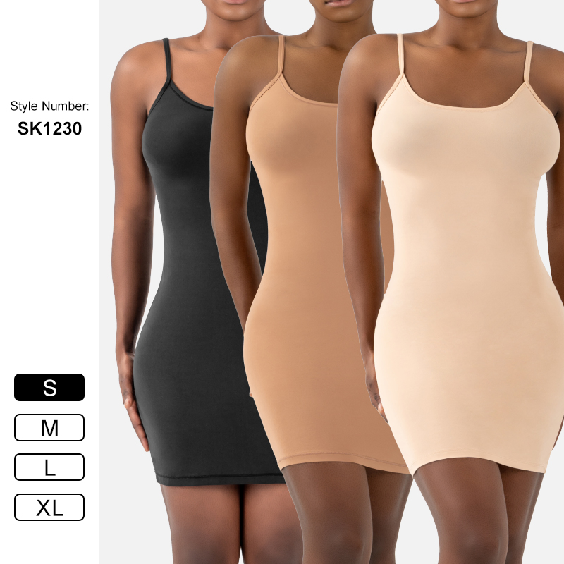 Lounge Slip Dress Modal Mini Slim Skirt Skin-Friendly Nude Feeling Fashion Home Leisure Half-Length