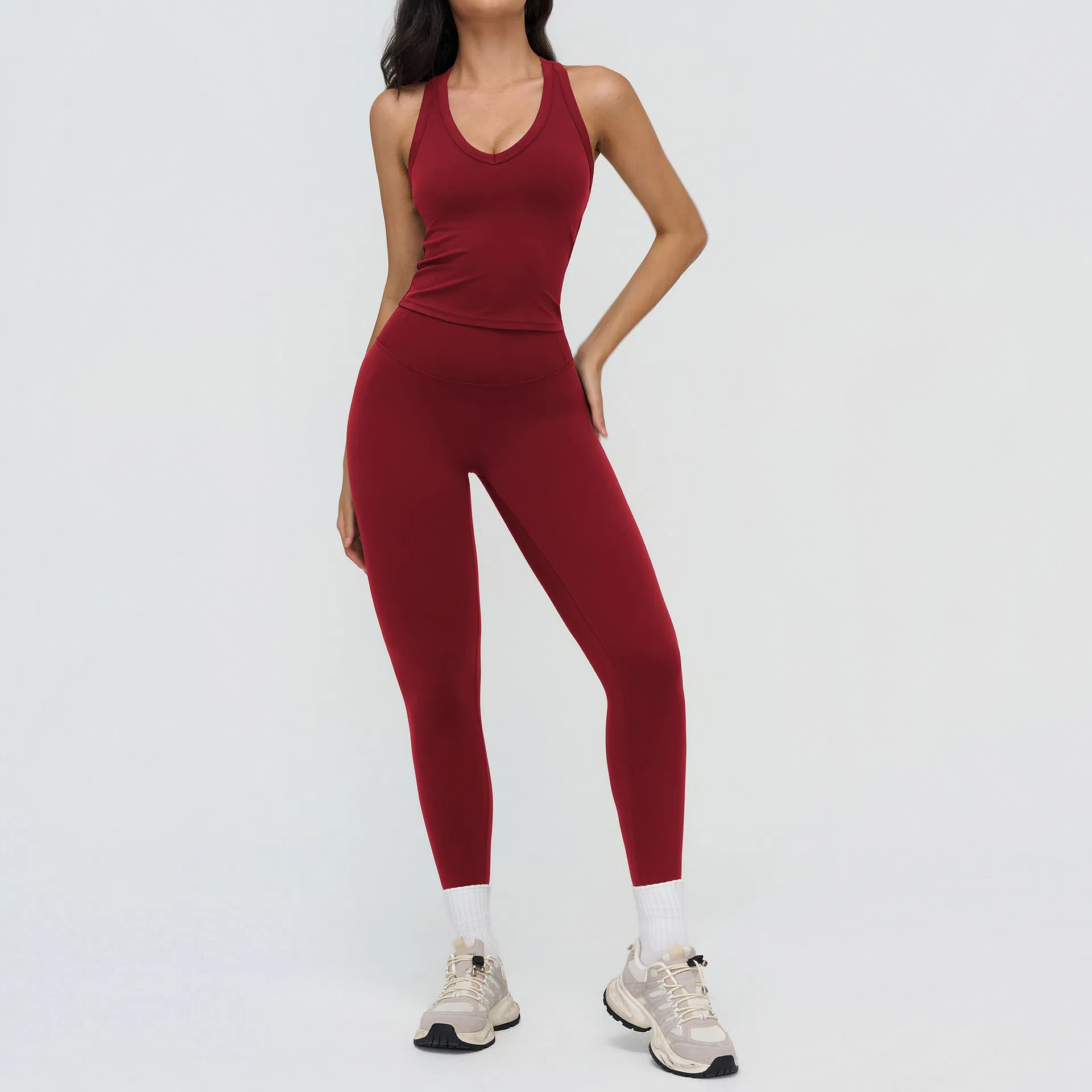 Outdoor Running Exercise Yoga Set Women Sportswear Activewear