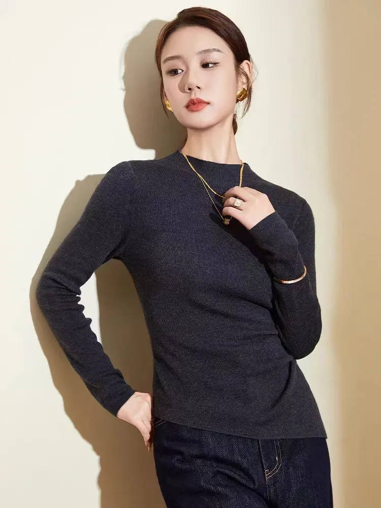 Women's Pullover Sweater Premium 100% Wool Knitting Wear
