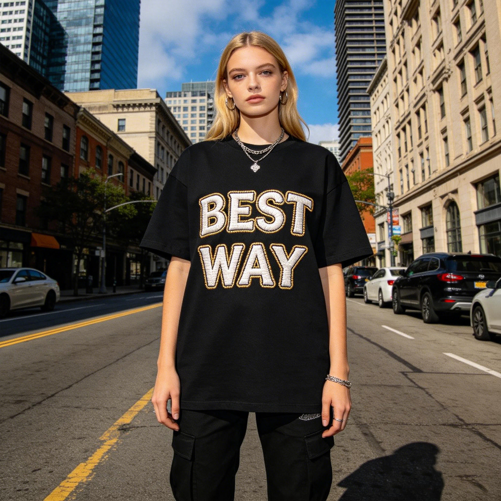 Fashion Design Luxury Women's Streetwear Custom Logo Printing Tie-Dyed Oversized Breathable Eco-Friendly T-Shirts for Summer