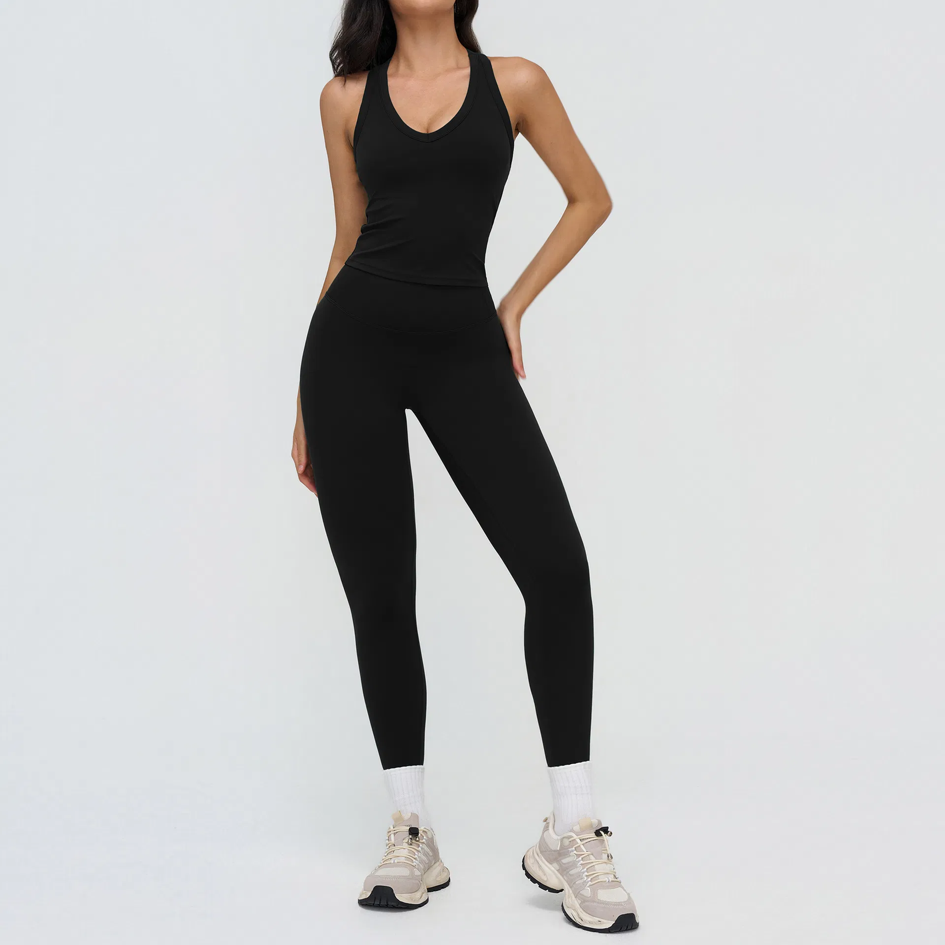 Outdoor Running Exercise Yoga Set Women Sportswear Activewear