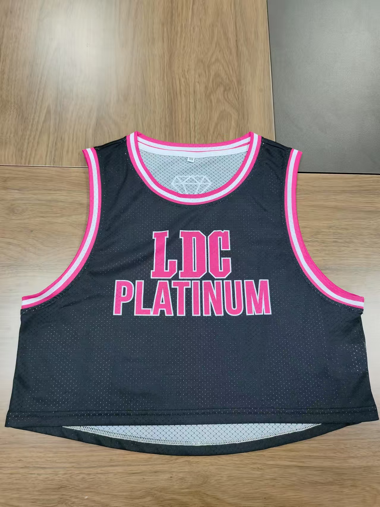 Pure Custom Logo Printed Summer Mesh Football Jersey Crop Top For Women Casual Crop Top Women Mesh Crop Tops For Girls