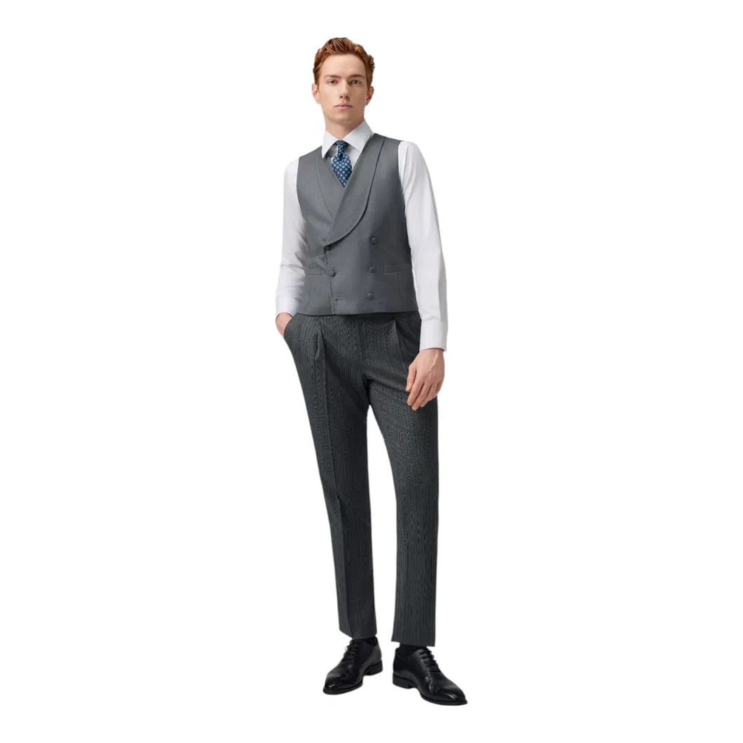 Lightweight Beige Summer Linen Custom Tailored for Casual and Formal Wear Mtm Vest