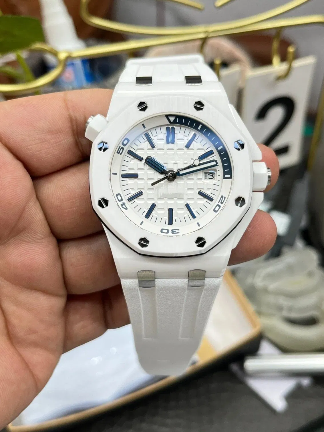 Top Factory Ap Moon Phase Super Clone AAA 1: 1 Replication Swiss Movement Designer Men's Luxury Watch