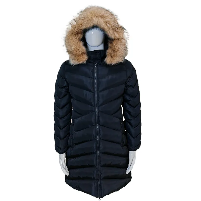Winter New Style Hooded Straight Tube MID-Length Women's Outerwear Downwear for Women
