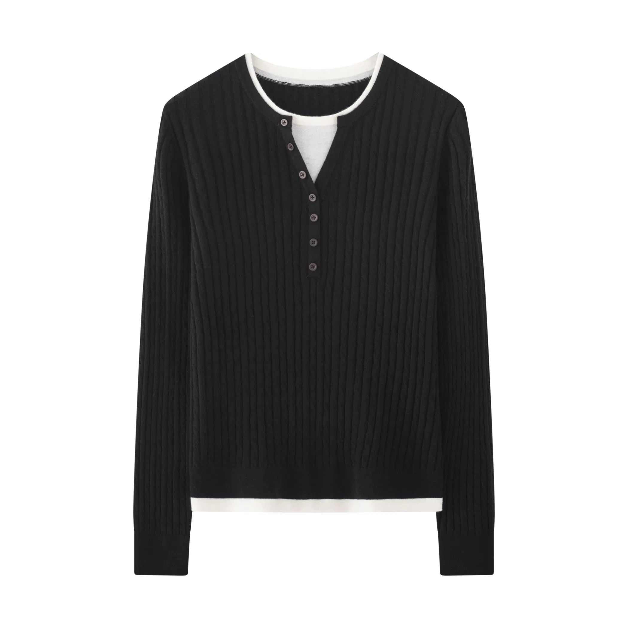 a Versatile Knitted Sweater for Women's Daily Wear