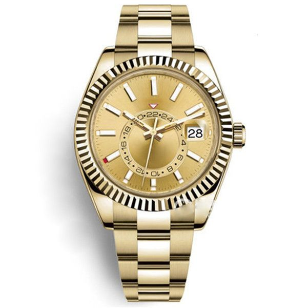 Premium Stainless Steel Men Watch Automatic Mechanical Gmt Calendar Luminous Waterproof Fashion Dress Watch with Box