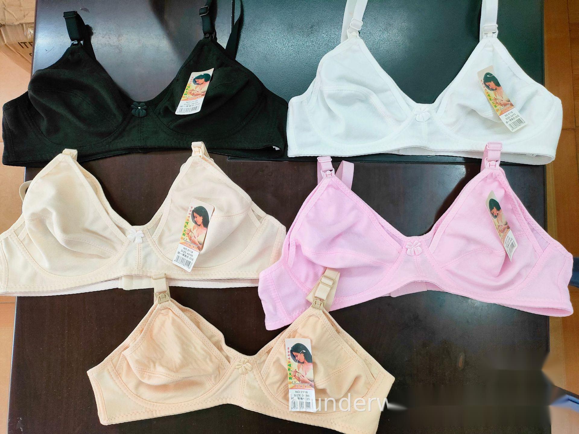 Wholesale Cheap Front Open Breastfeeding Bra for Pregnant Women Maternity Nursing Bra Everyday Style Woven Printed Wire Free