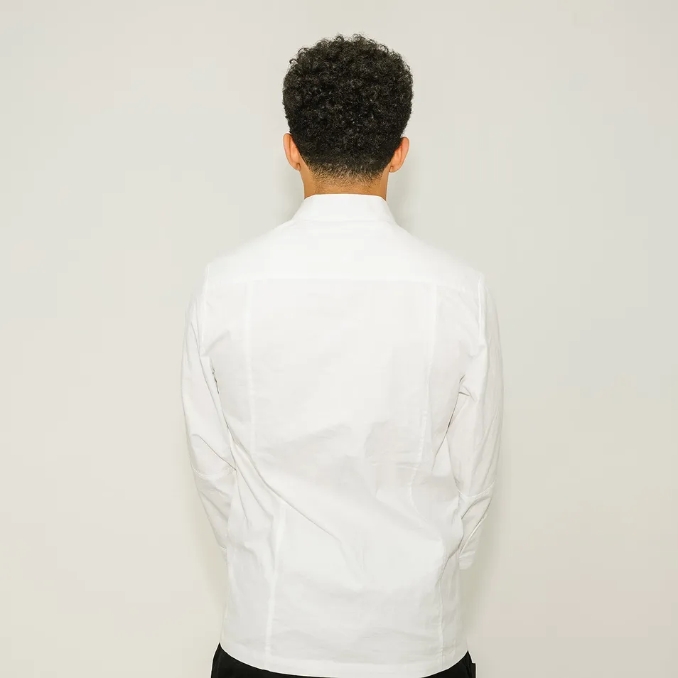 Export-Quality White Chef Coat Unisex Kitchen Workwear Bulk Supply Available