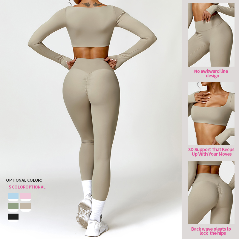 Custom Wholesale Sportswear Active Wear Women Yoga Set