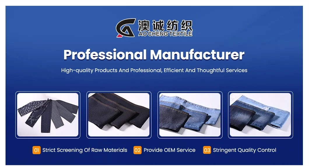 China Made Laser Laser-Cut Patterned Denim Fabric for Eye-Catching Streetwear Apparel