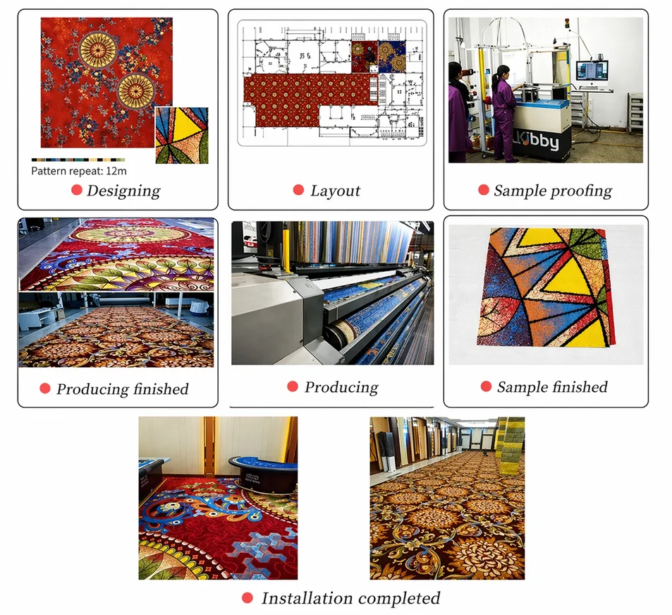 Professional carpet manufacturing factory