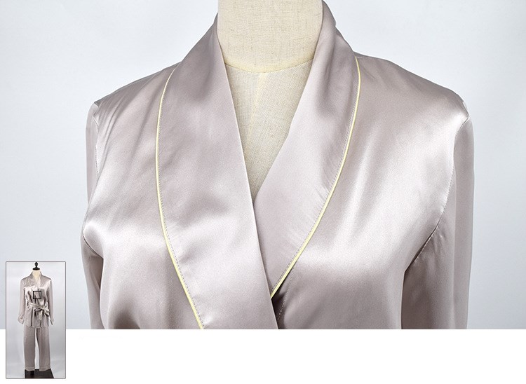 100% Silk Women Pajamas Detail 2