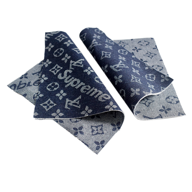 Manufacturer Wholesale New Fashion Brand Jacquard Denim Fabric for Apparel Bags