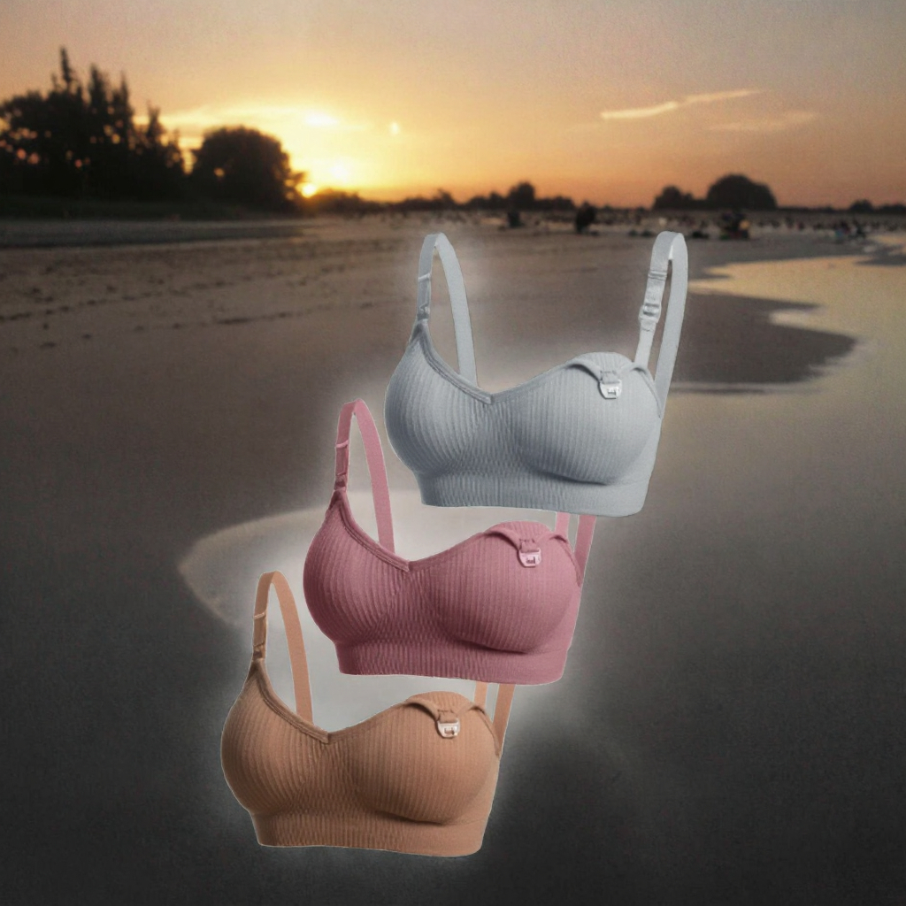 Wholesale Nursing Bras with Easy Open Front for Pregnant Women Breathable Underwire Breastfeeding Underwear Maternity Clothing
