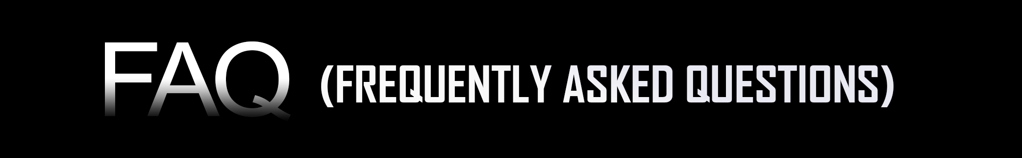 FAQ Banner