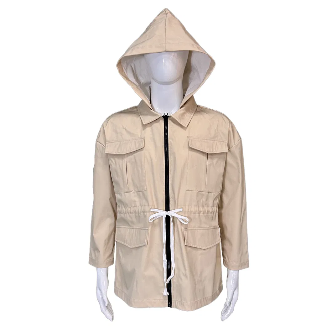 Outer Wear Waterproof MIDI Women for Winter Coat Girl with Hood Women's Outerwear