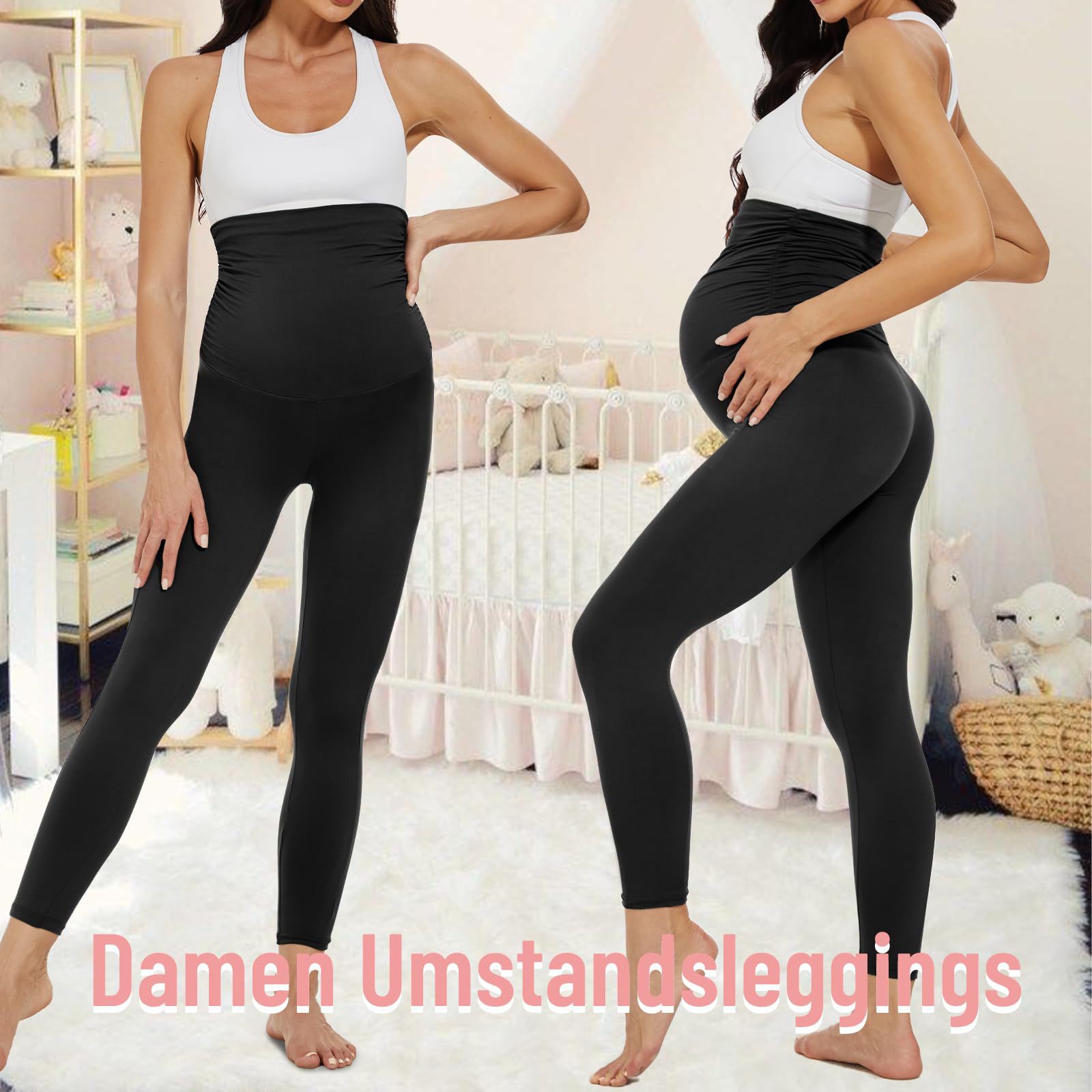 Maternity Yoga Pants View 3