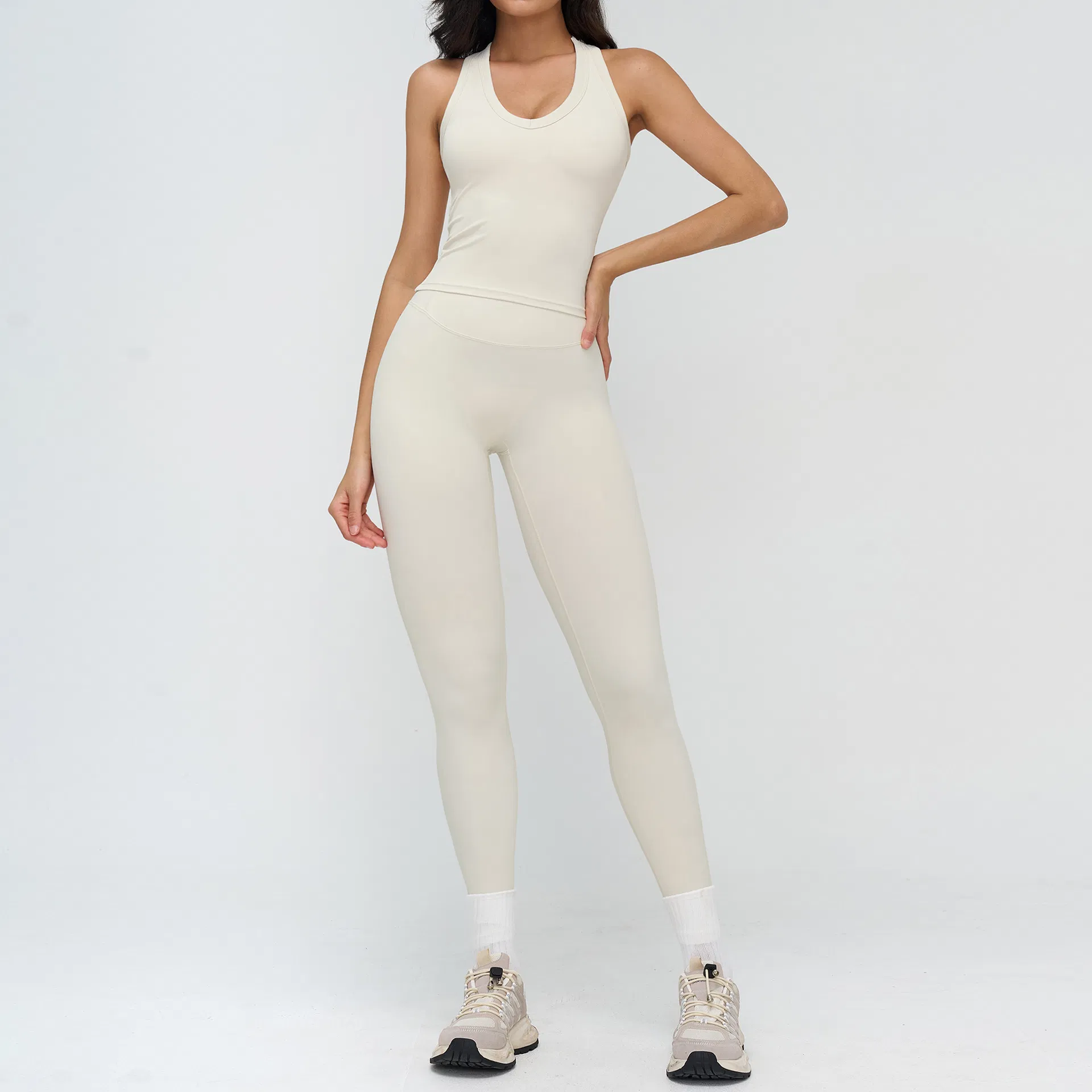 Outdoor Running Exercise Yoga Set Women Sportswear Activewear
