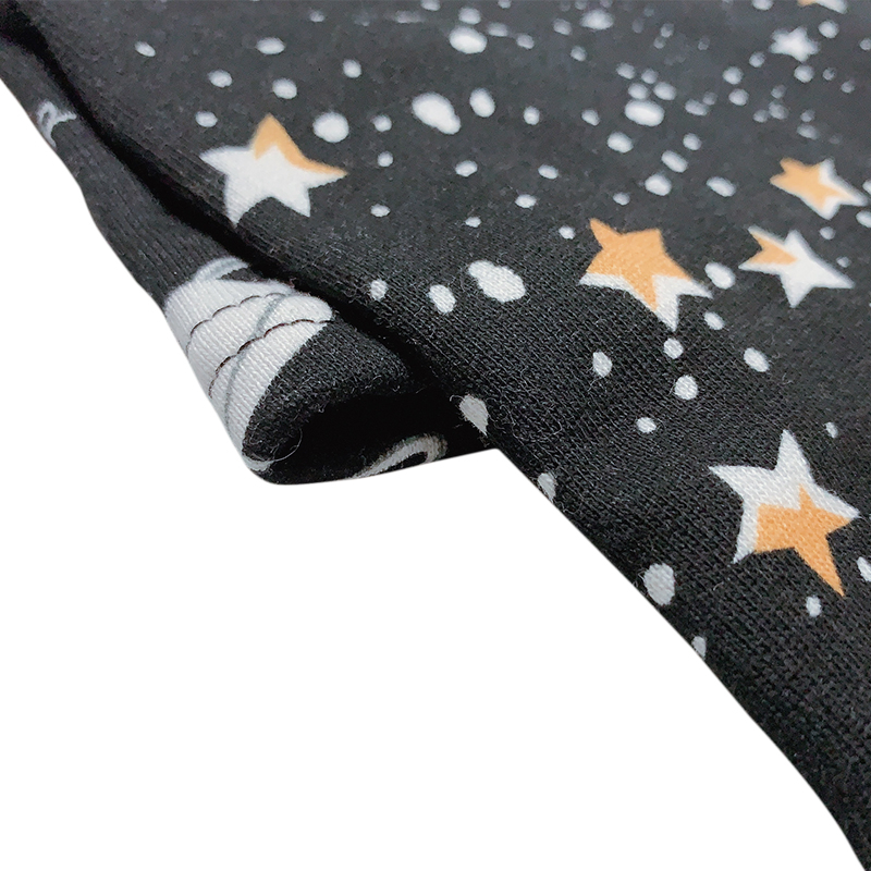 Star Pattern Black Medium Size Pet Clothes