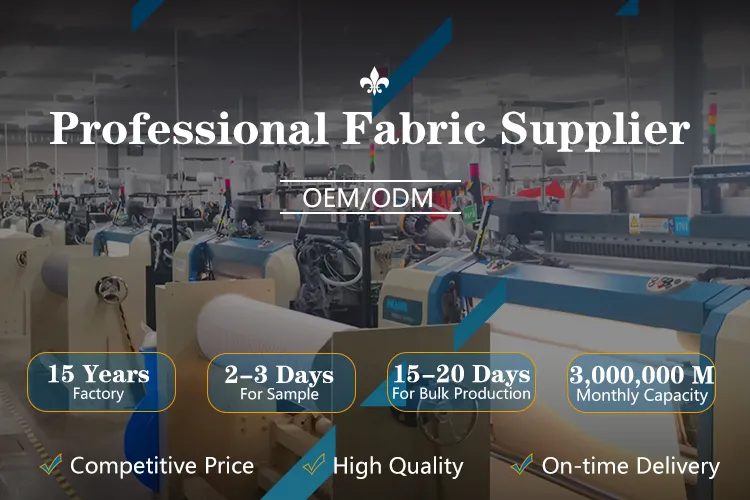 Manufacturer Wholesale New Fashion Brand Jacquard Denim Fabric for Apparel Bags