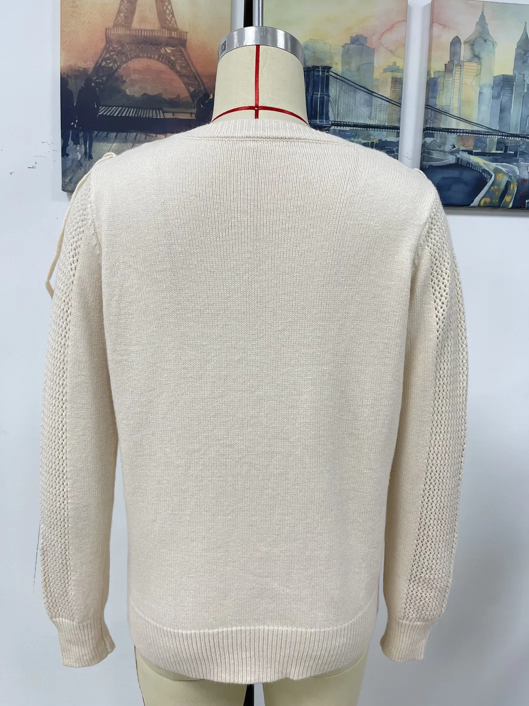 Winter Woman Knitwear Clothing Loose Solid Color Knitwear Fashion Tassel Fringe Women Sweater Pullover