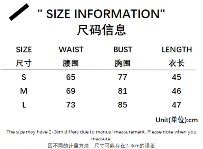 Size Chart 1