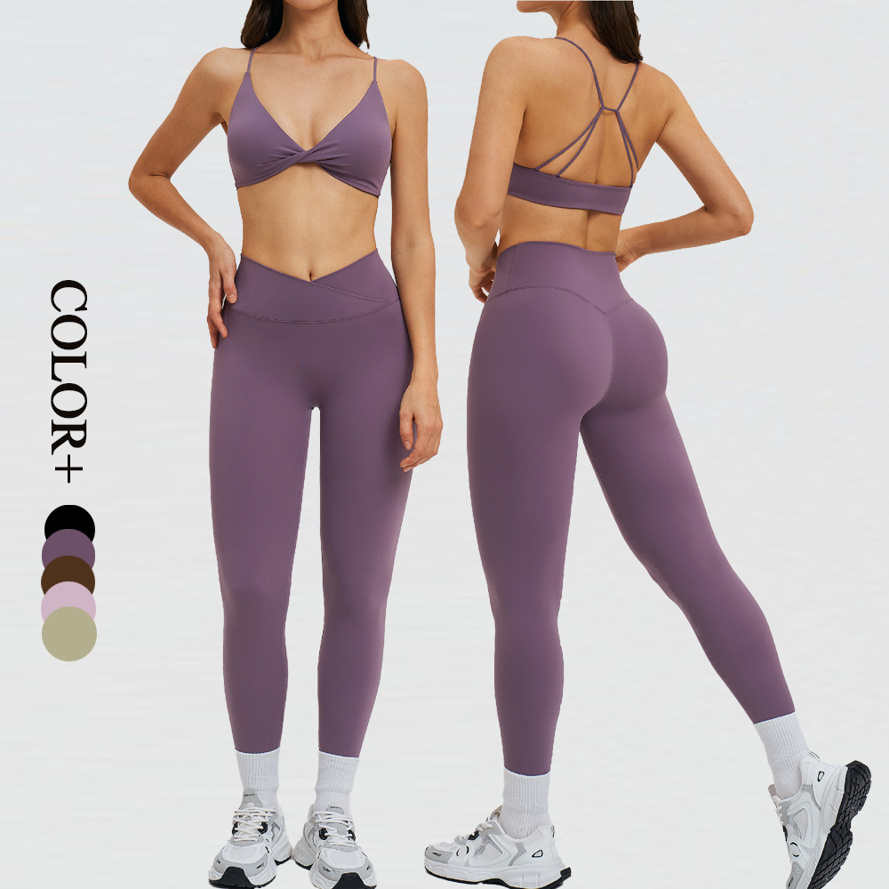 Wholesale Athletic Wear Clothing Women's Sportswear High Quality Active Wear Bra Yoga Pants Casual Running Fitness Gym Sets