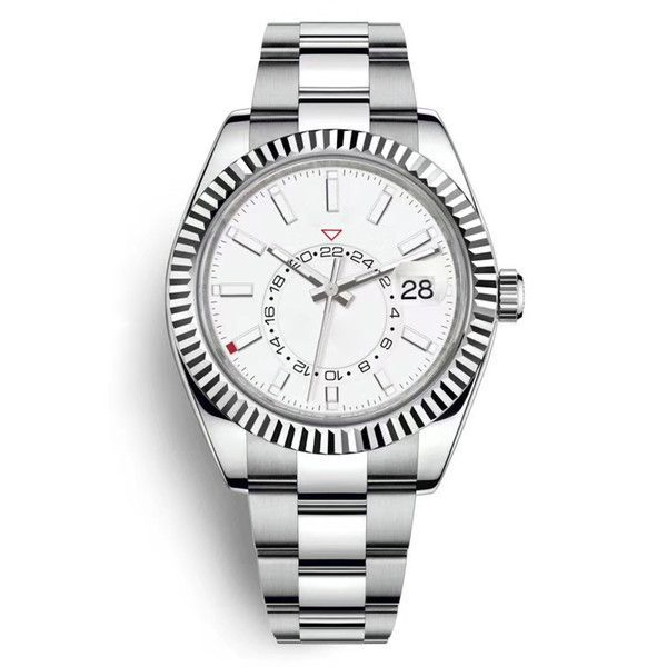 Premium Stainless Steel Men Watch Automatic Mechanical Gmt Calendar Luminous Waterproof Fashion Dress Watch with Box