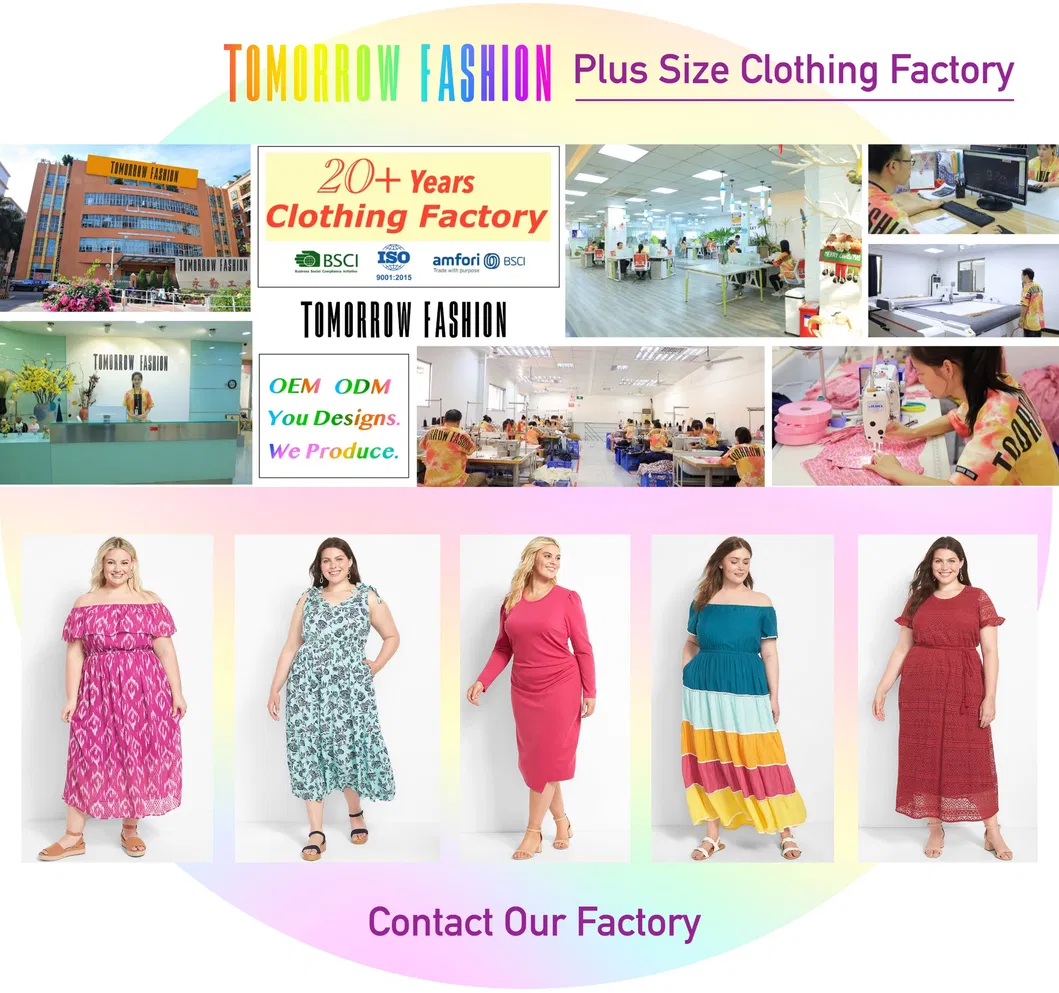 Sweetheart Neck China Apparel Factory Wholesale Fashion MIDI Clothes Summer Elegant Sexy High Waist Maxi Clothing Plus Size Women Dress