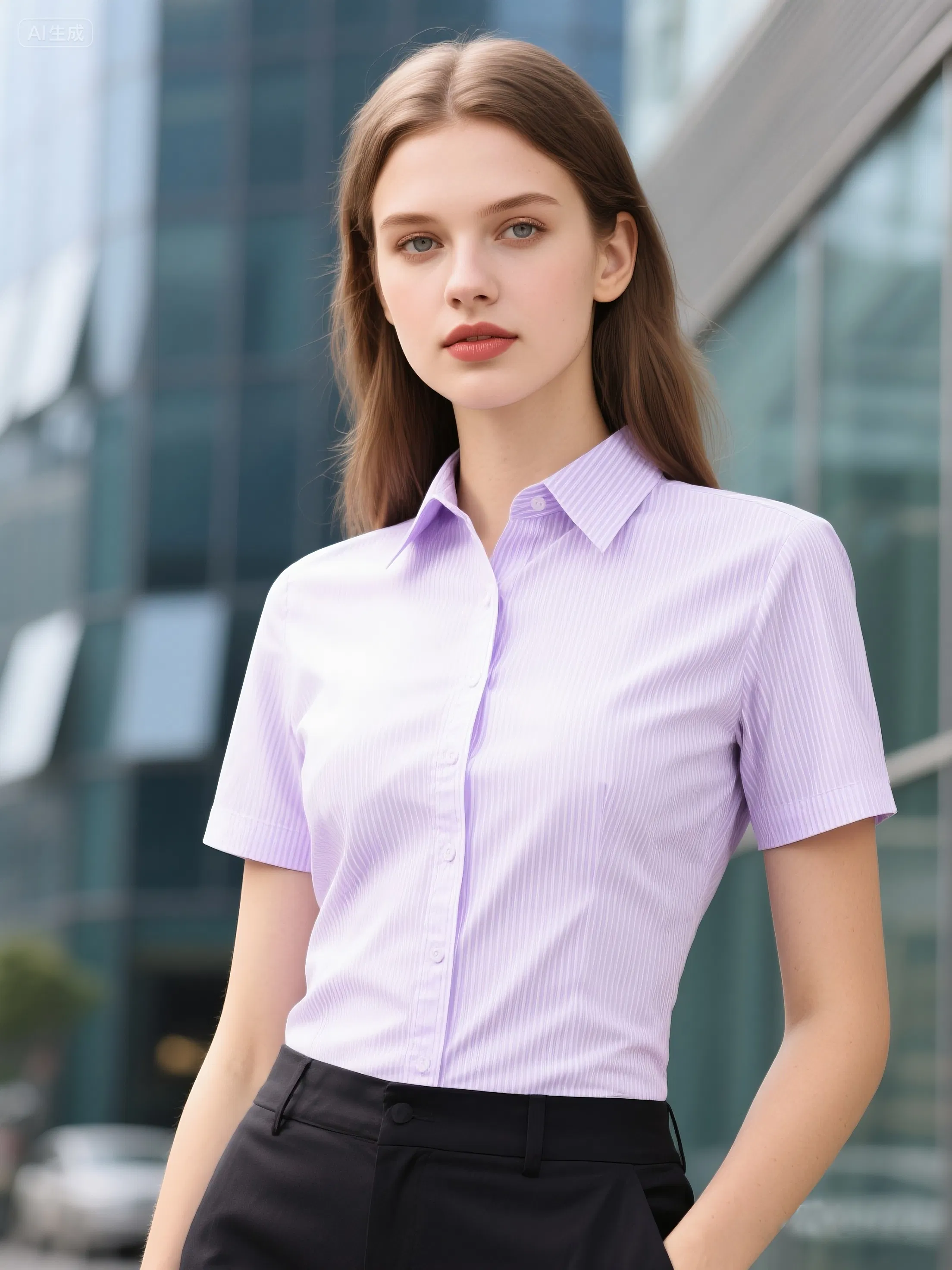 Men and Women's Business Shirts for Office Attire Clothing - Original Brands with film Fit Weave Fabrics