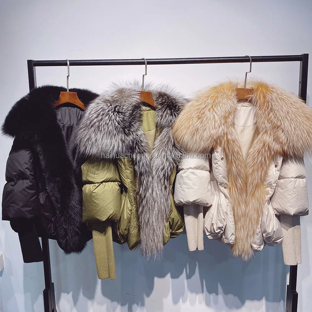 Modern Black Fur Coat