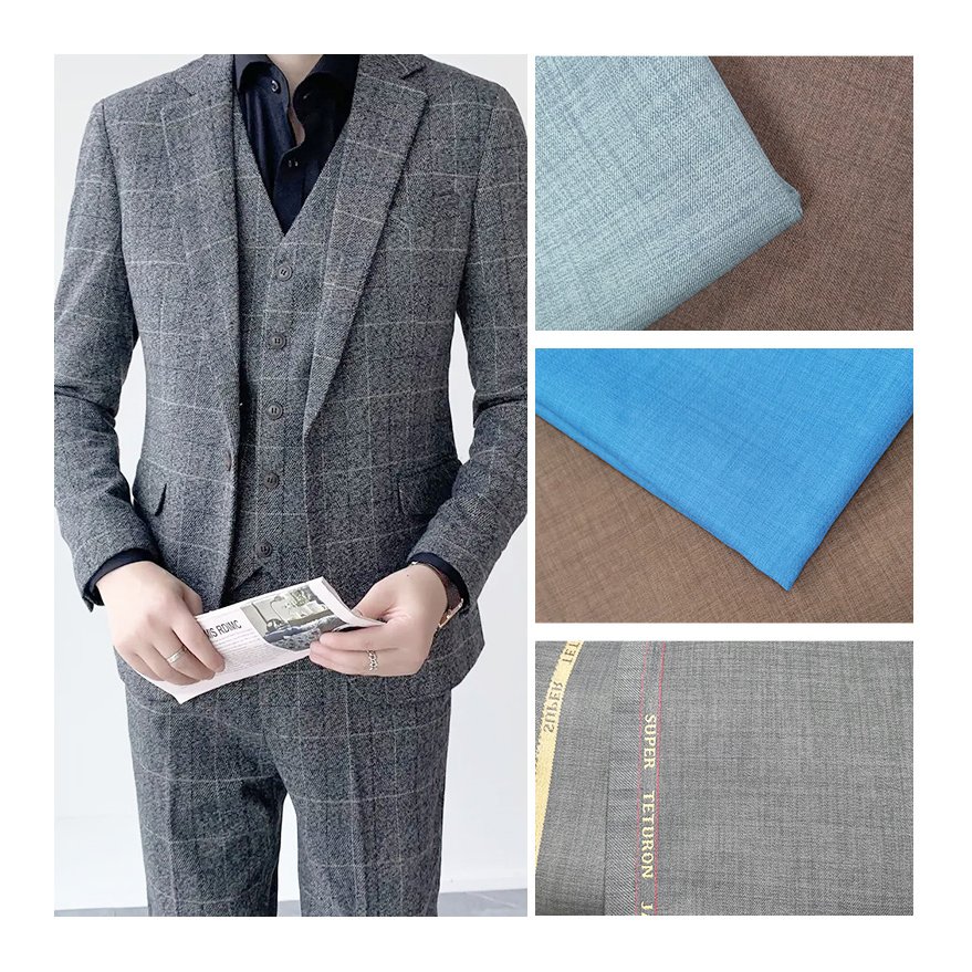 Elegant Men's Wedding Attire for Groom Formal Business Suit Fabric
