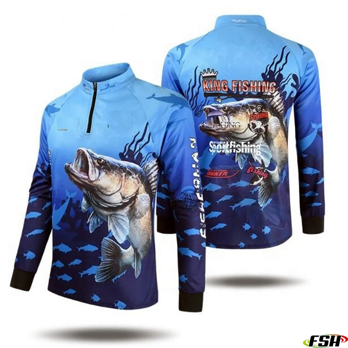 Custom Sublimated Fishing Wear Fishing Jersey