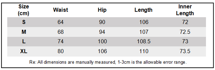 Size Chart 1