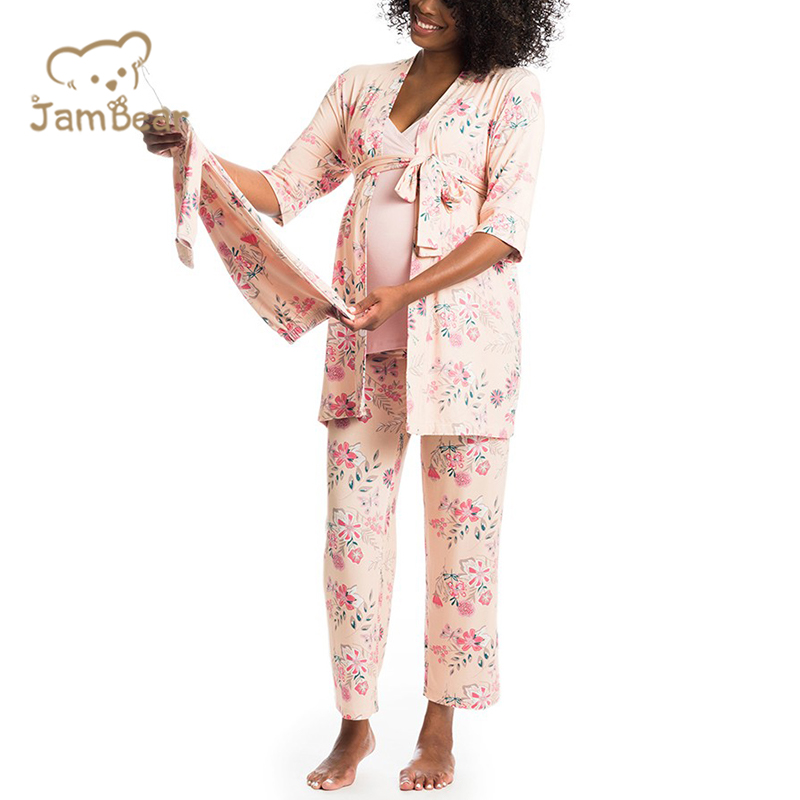 Maternity Pijamas Maternity Clothes Matching Organic Mommy and Me Set Maternity Pyjamas Mom and Baby Matching Robe Products