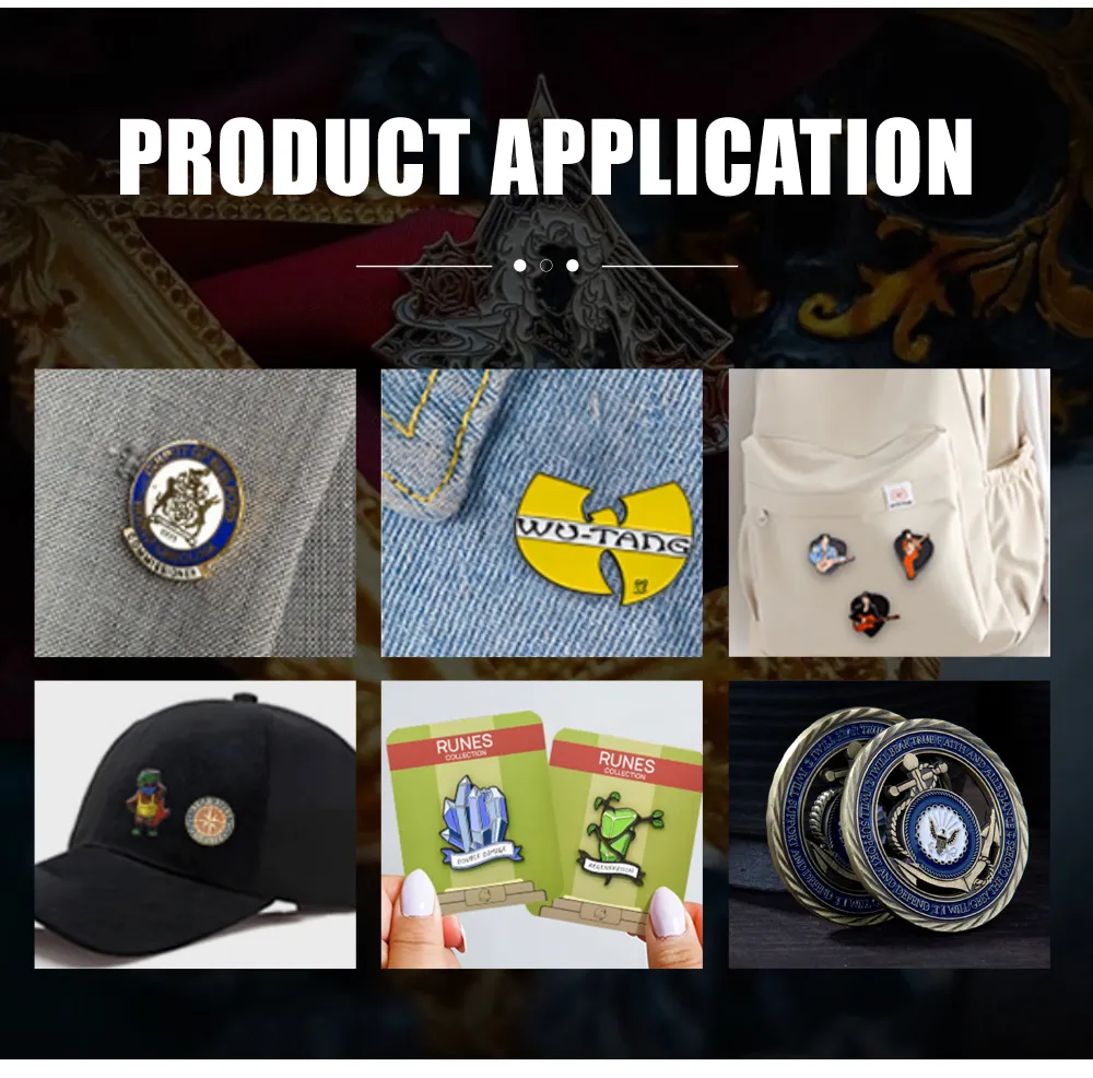 Fashionable Zinc Alloy Enamel Pin for Denim Caps and Apparel