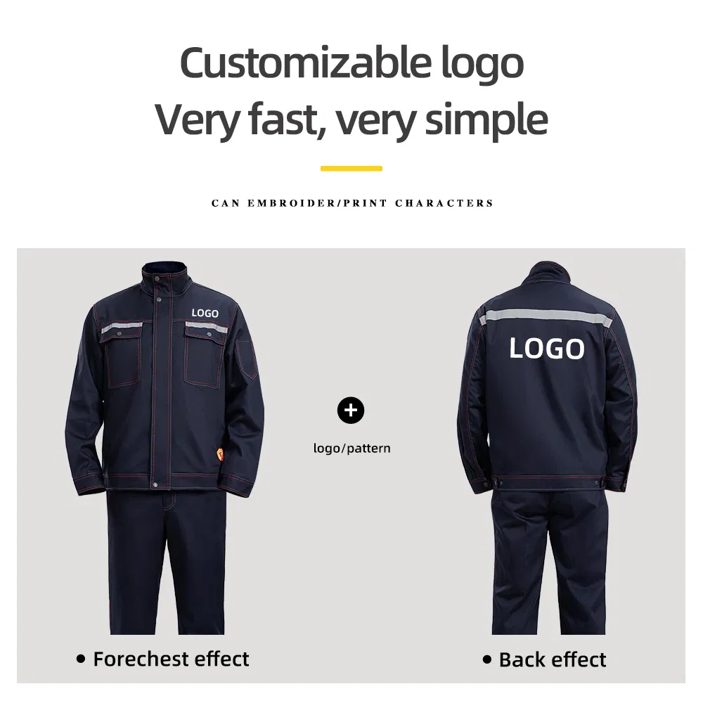 Fr Work Clothing for Men Custom Logo Size 100% Cotton Flame Retardant Workwear Overalls