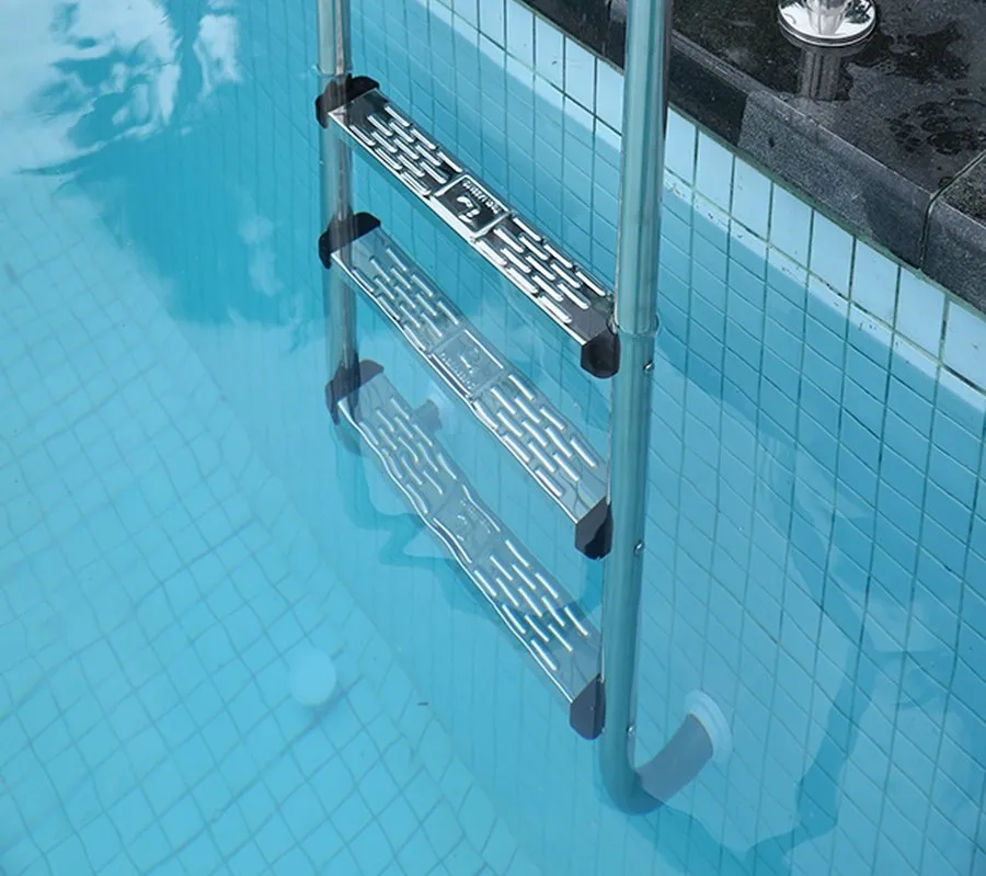 Wear Resistant Stainless-Steel Custom Steel Pool Ladder for Resorts