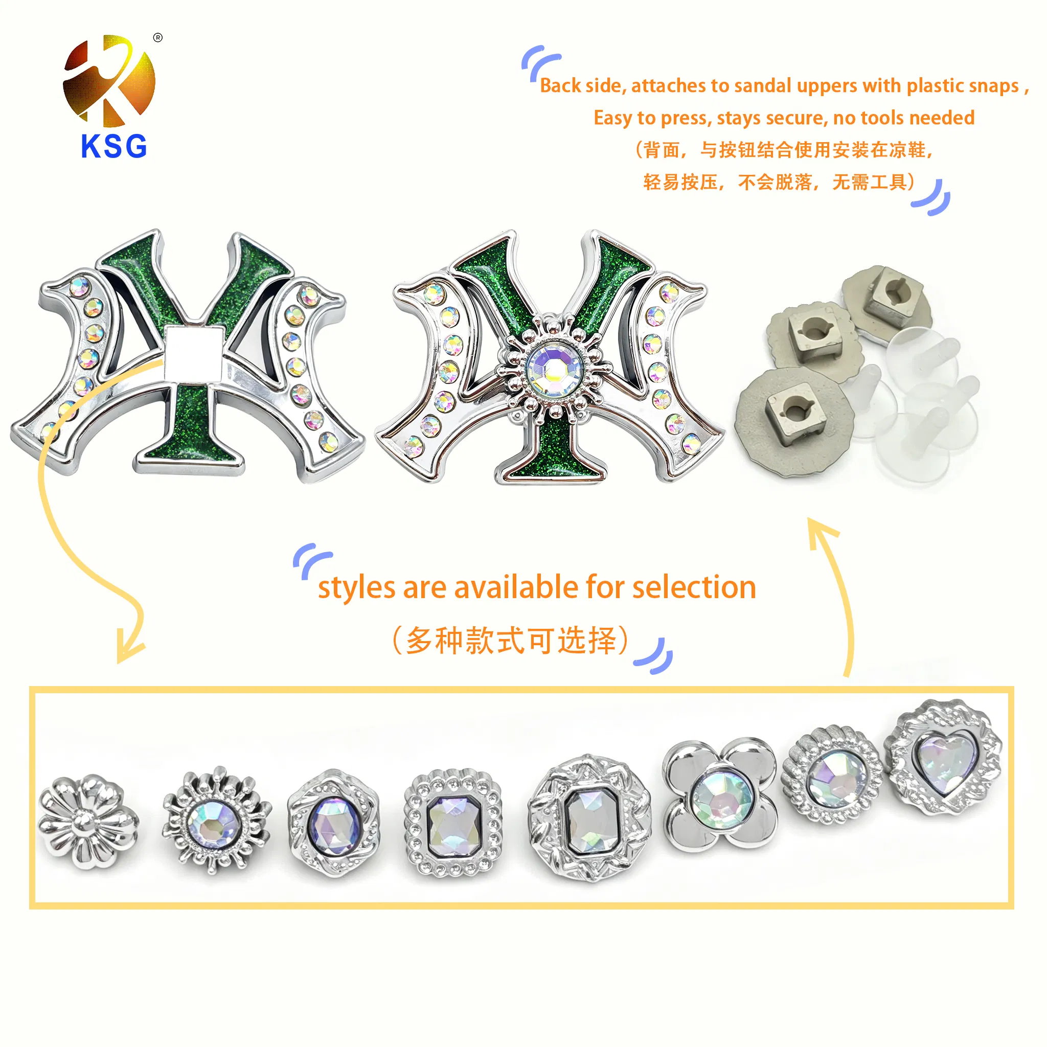 Fashionable Sandal Charms Collection for Stylish Summer Slides