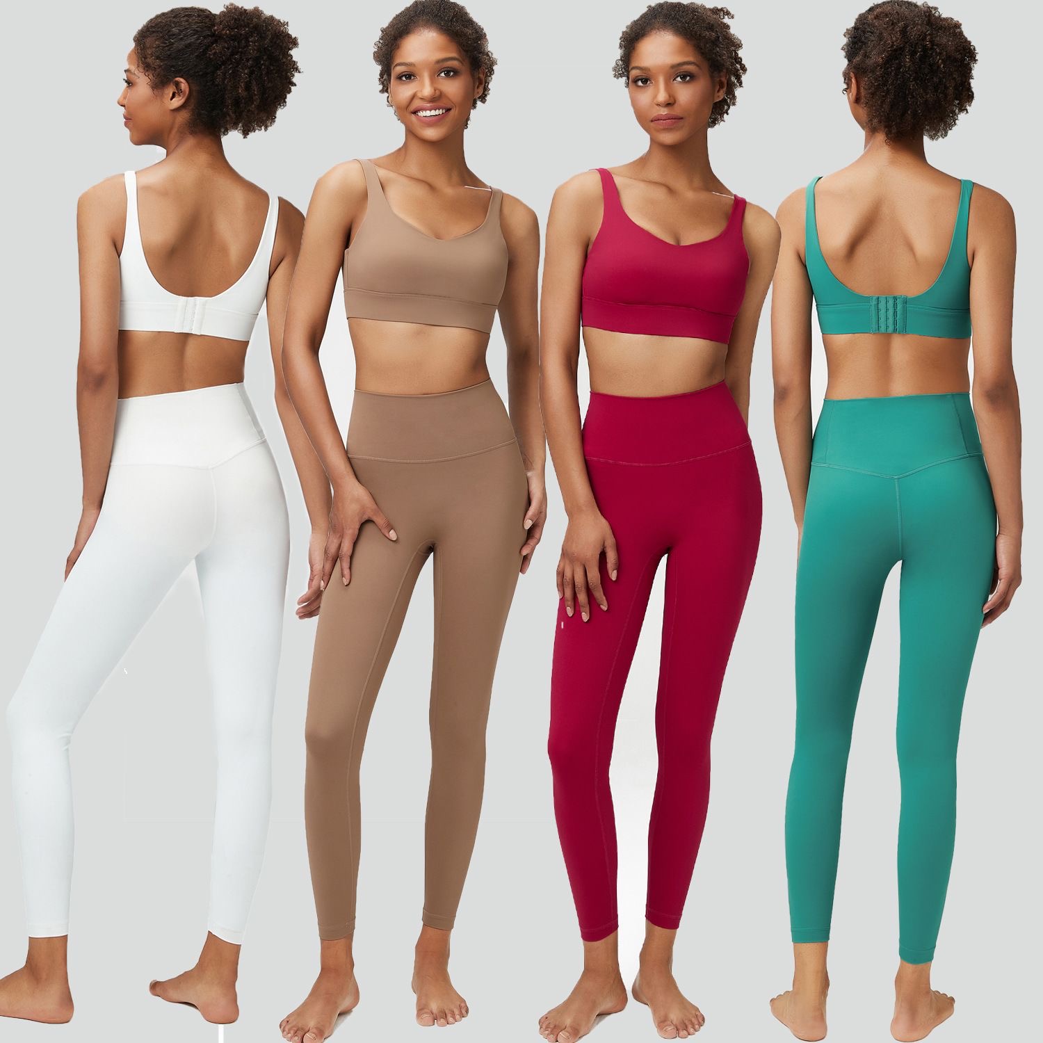 Eco Friendly Womens Sports Tracksuit Set Shorts Breathable Quick Dry Fabric Recyclable Elastic Waist Design Gym Running Yoga