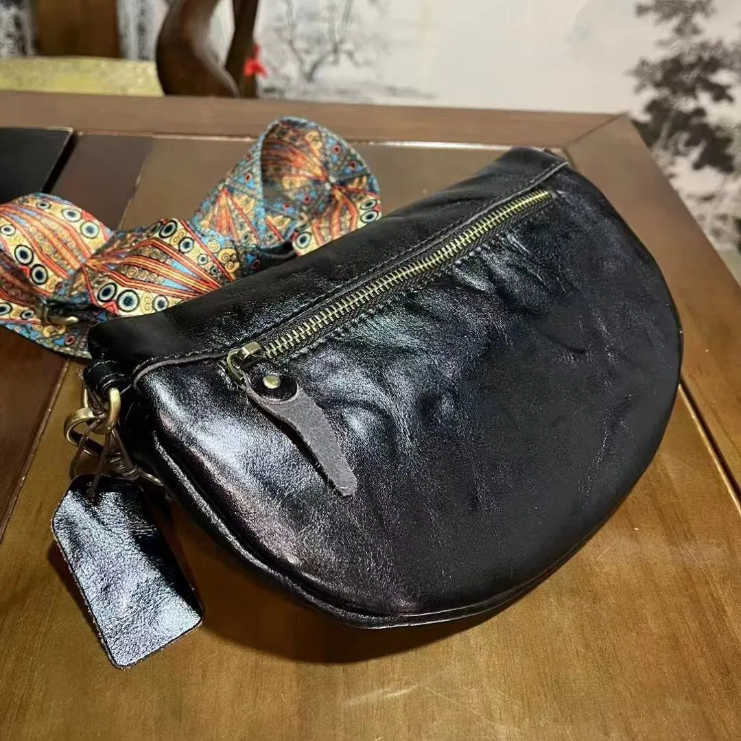 Chic Real Leather Crossbody Bag &amp; Briefcase for Modern Business Attire