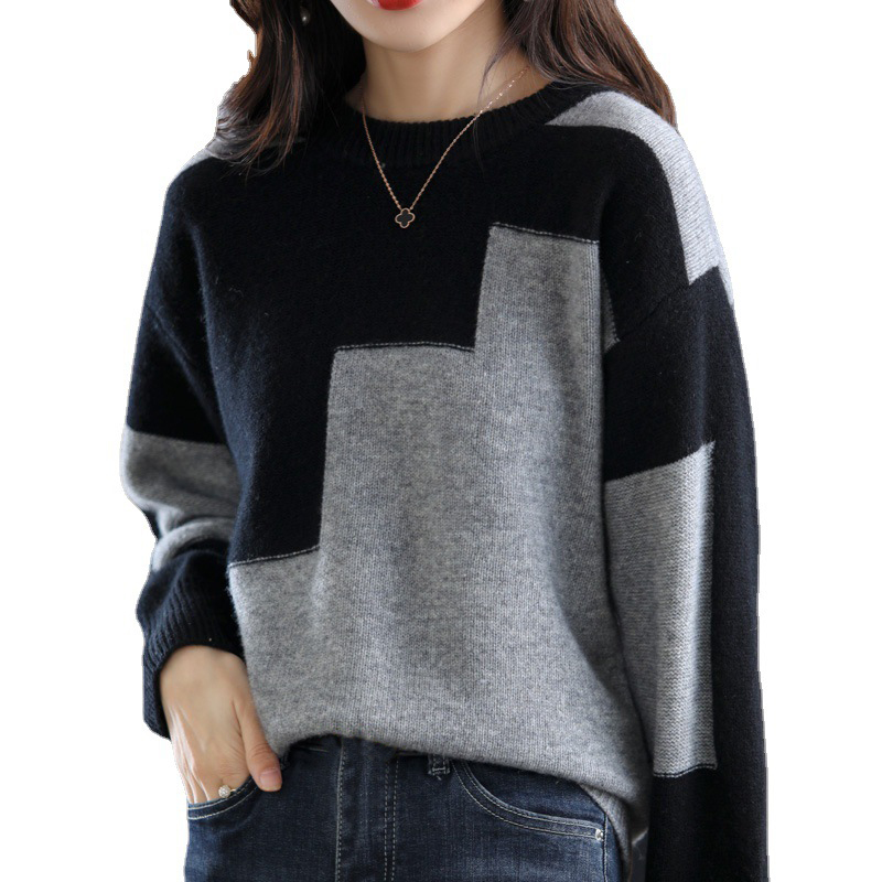 Hot Sale Ladies' Super Soft Cashmere Slipper Sweater Women's Comfortable Stayhome Style Loungewear Knitwear Knit Jumper