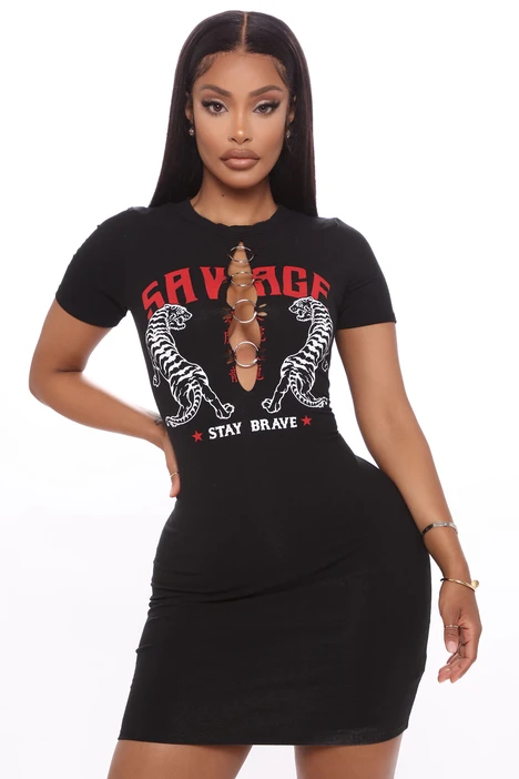Women's Fashion Eco-Friendly V-Neck Mini Dress with Short Sleeves Digital Printing Natural Waistline